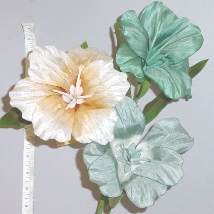 Silk Double Petal Hibiscus Blossom