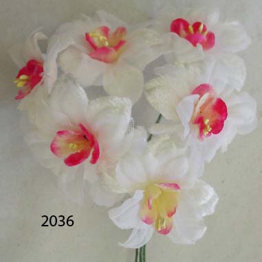 Narcissus Cluster Silk,Organdy, Velvet Vintage