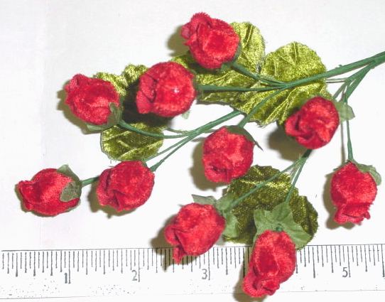 Mini Velvet Rosebuds by 10