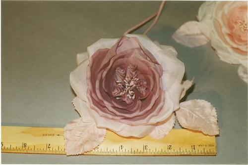 Silk Open Rose