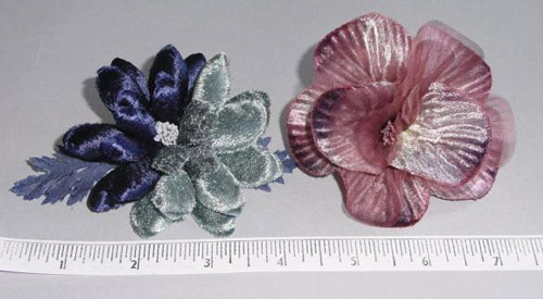 Velvet Blossom with Organdy Center