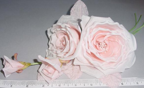 Silk Rose By 2 with 2 Buds