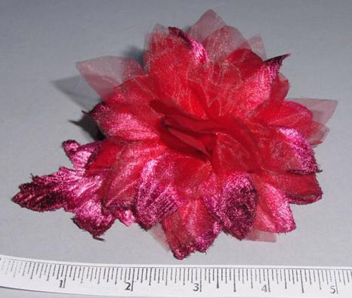 Pointed Velvet & Organdy Blossom