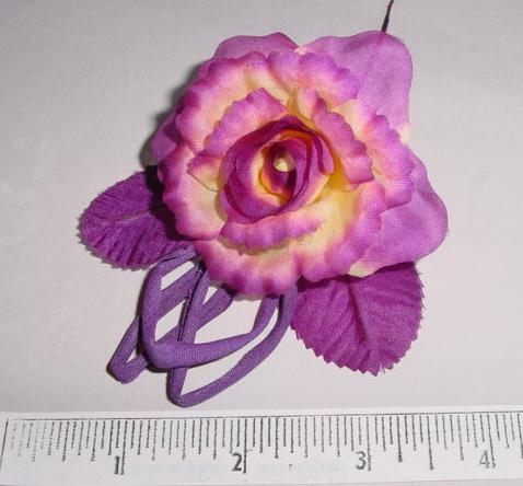 Small Silk Rose w/ Tubing