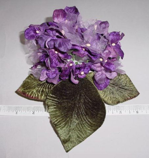 Velvet & Organdy Hydrangea Cluster