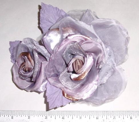 Brocade Rose & Bud stunning for millinery