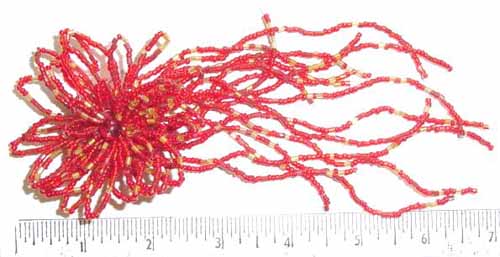Beaded Blossom with hanging strands