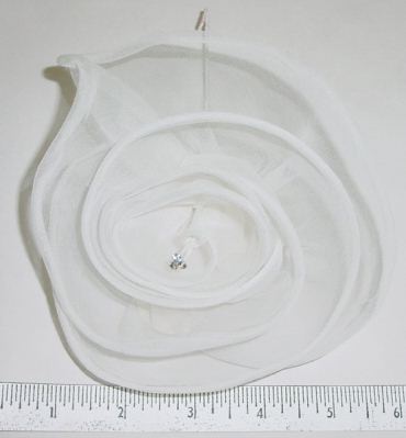 Large Sheer Organdy Blossom