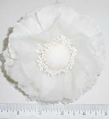 Course Weave Fabric Corsage Blossom