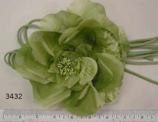 Large Silk & Velvet Rose with tubing