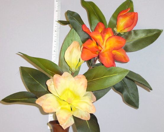 Camellia & Bud  --  Handcrafted in Czechoslovakia