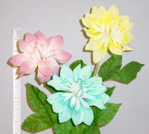 Silk Dhalia -- old world handcrafted