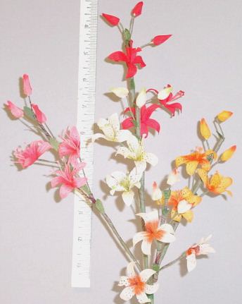 Small Lily by 3  -- real silk