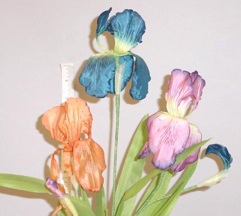 Double Petal Silk Iris  -- handcrafted in Germany for a finer, more artistic appearance